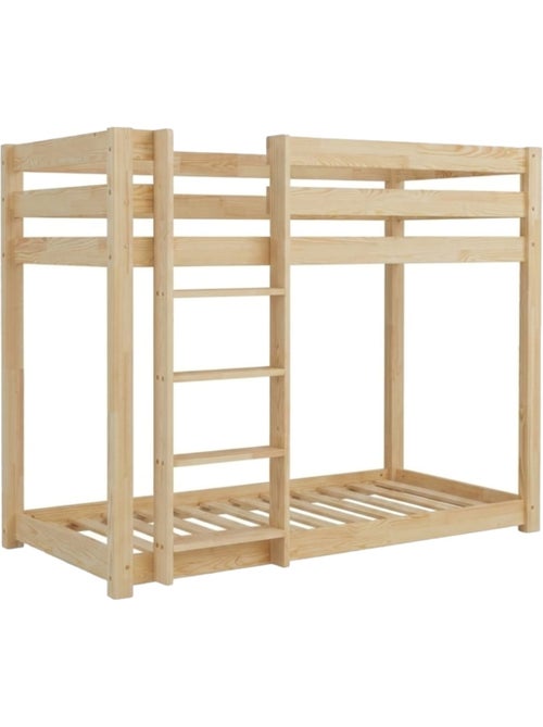 Lit superposé enfant clpbn mila 80×180 cm pin massif - Kiabi Lit superposé enfant clpbn mila 80×180 cm pin massif - Kiabi