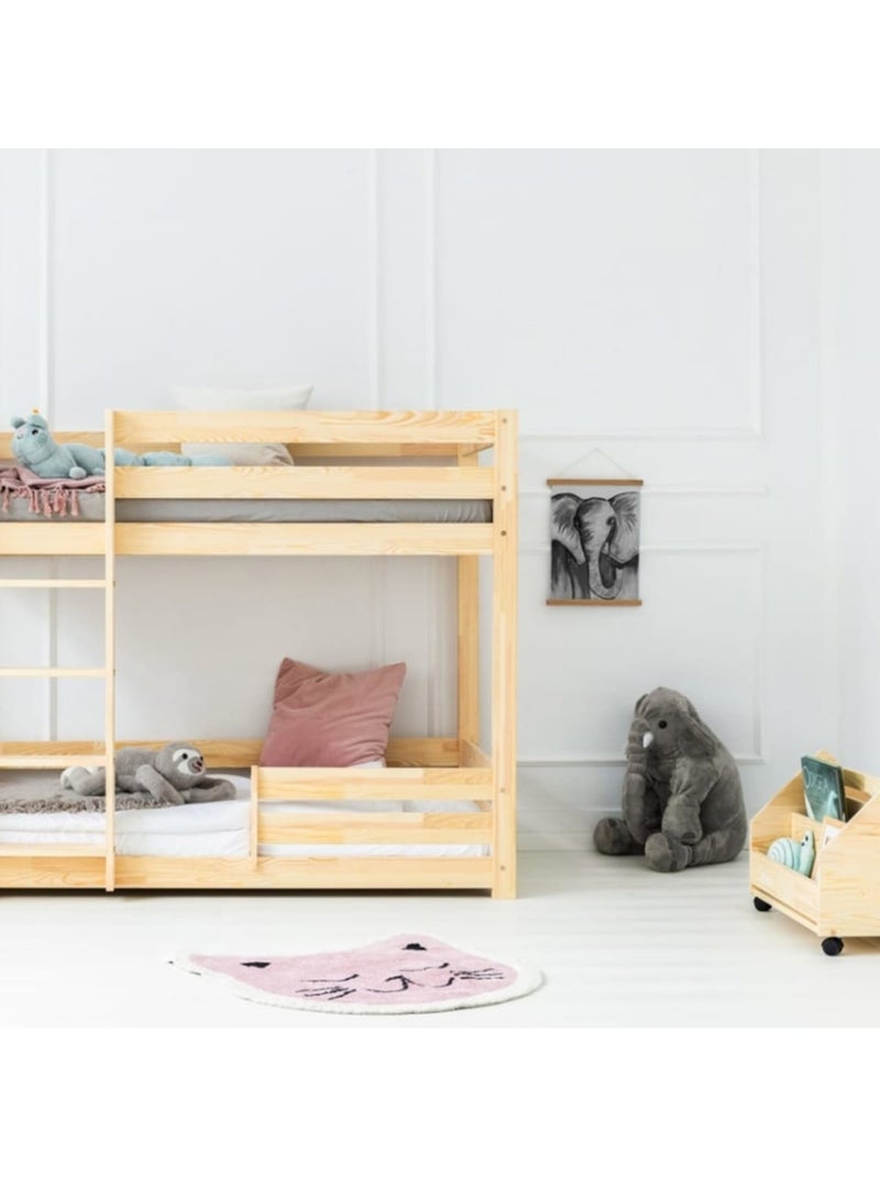 Lit superposé enfant clpbn mila 80×180 cm pin massif Beige - Kiabi