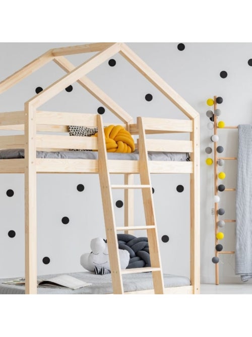 Lit superposé enfant dmp 90×180 cm pin massif - Kiabi