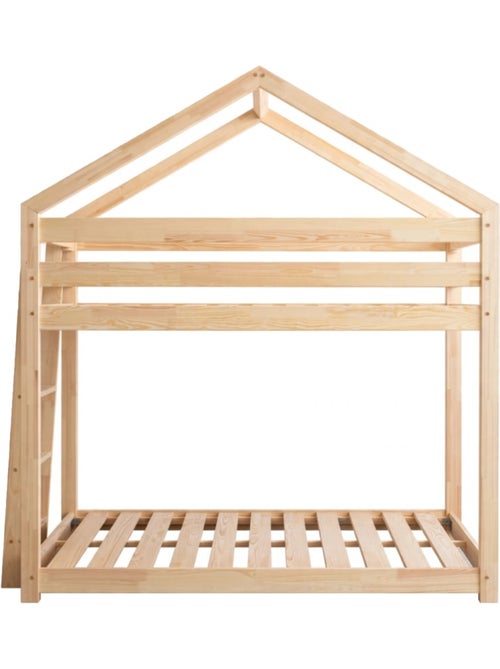 Lit superposé enfant dmpba 90×200 cm pin massif - Kiabi