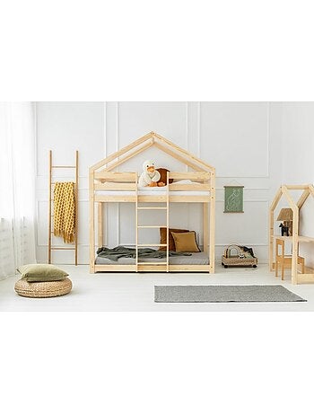 Lit superposé enfant dmpn pin massif