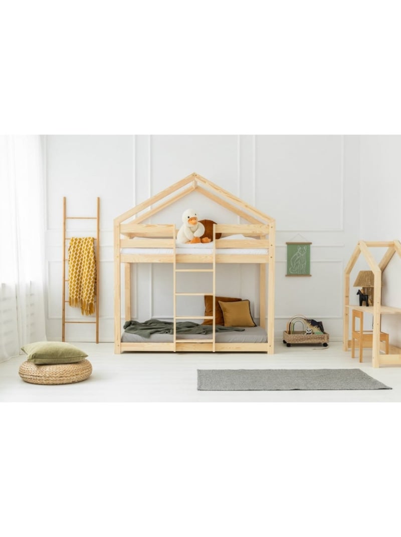 Lit superposé enfant dmpn pin massif Beige - Kiabi