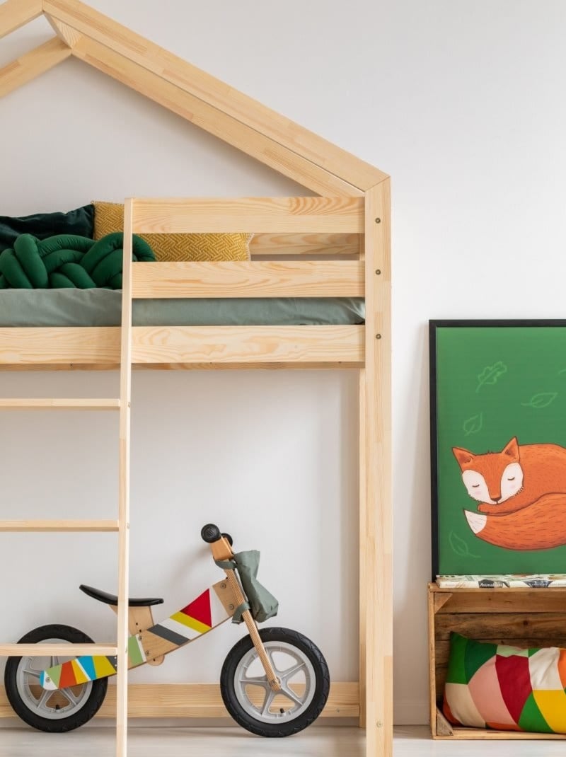 Lit superposé enfant Mila Bois naturel - Kiabi