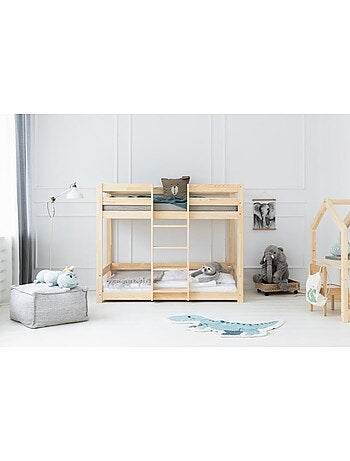 Lit superposé enfant mila clpn 80×190 cm pin massif