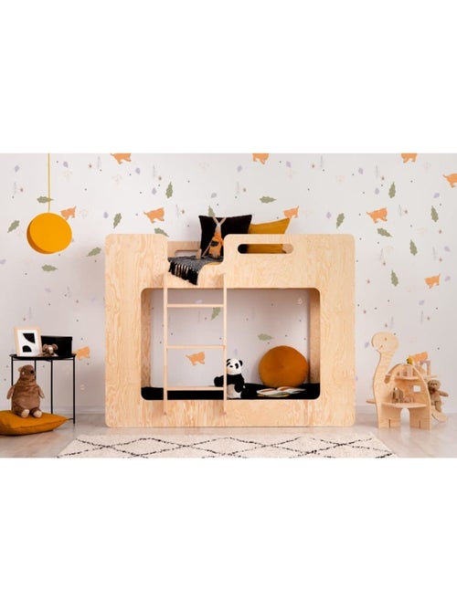 Lit superposé enfant simba 70×160 cm contreplaqué - Kiabi