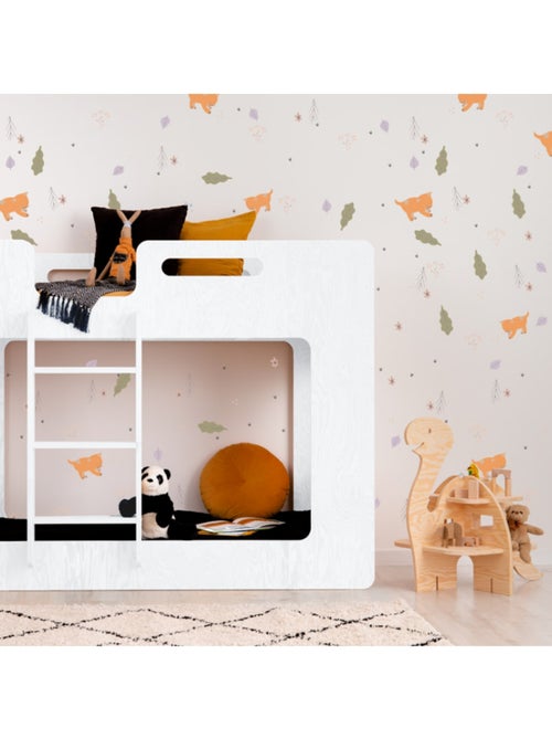 Lit superposé enfant simba 70×160 cm contreplaqué - Kiabi