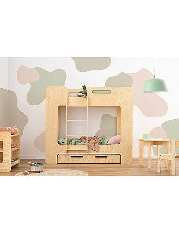 Lit superposé enfant simba s 70×160 cm contreplaqué