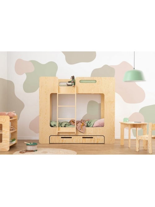 Lit superposé enfant simba s 70×160 cm contreplaqué - Kiabi