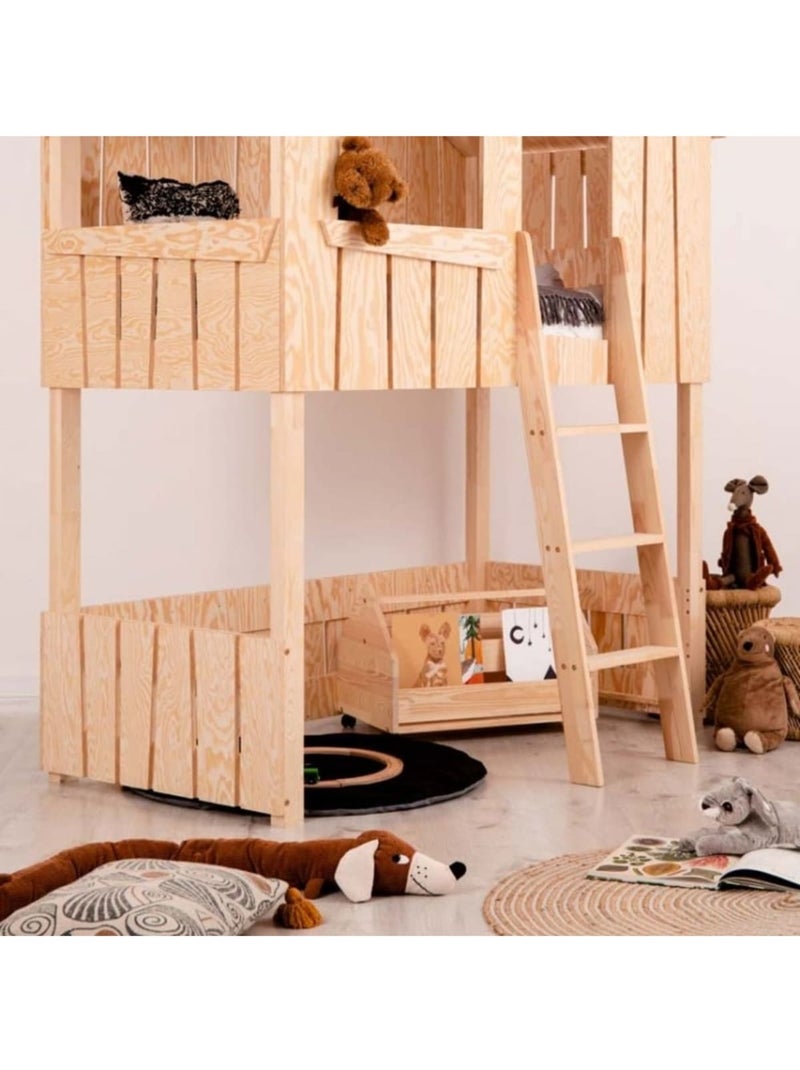Lit superposé enfant ted a 80×180 cm contreplaqué Beige - Kiabi