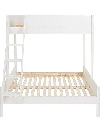 Lit superposé et matelas pin massif LEOPOLD