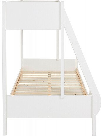 Lit superposé et matelas pin massif LEOPOLD