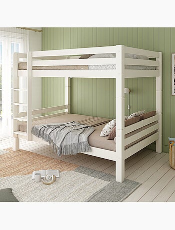 Lit superposé H175 séparable extra-solide en bois massif HERCULE