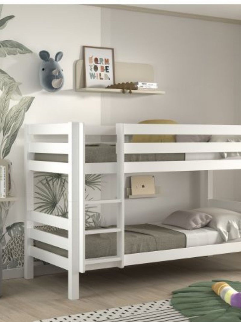 Lit superposé laqué Blanc - Kiabi