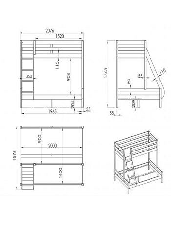 Lit superposé - Terre de Nuit