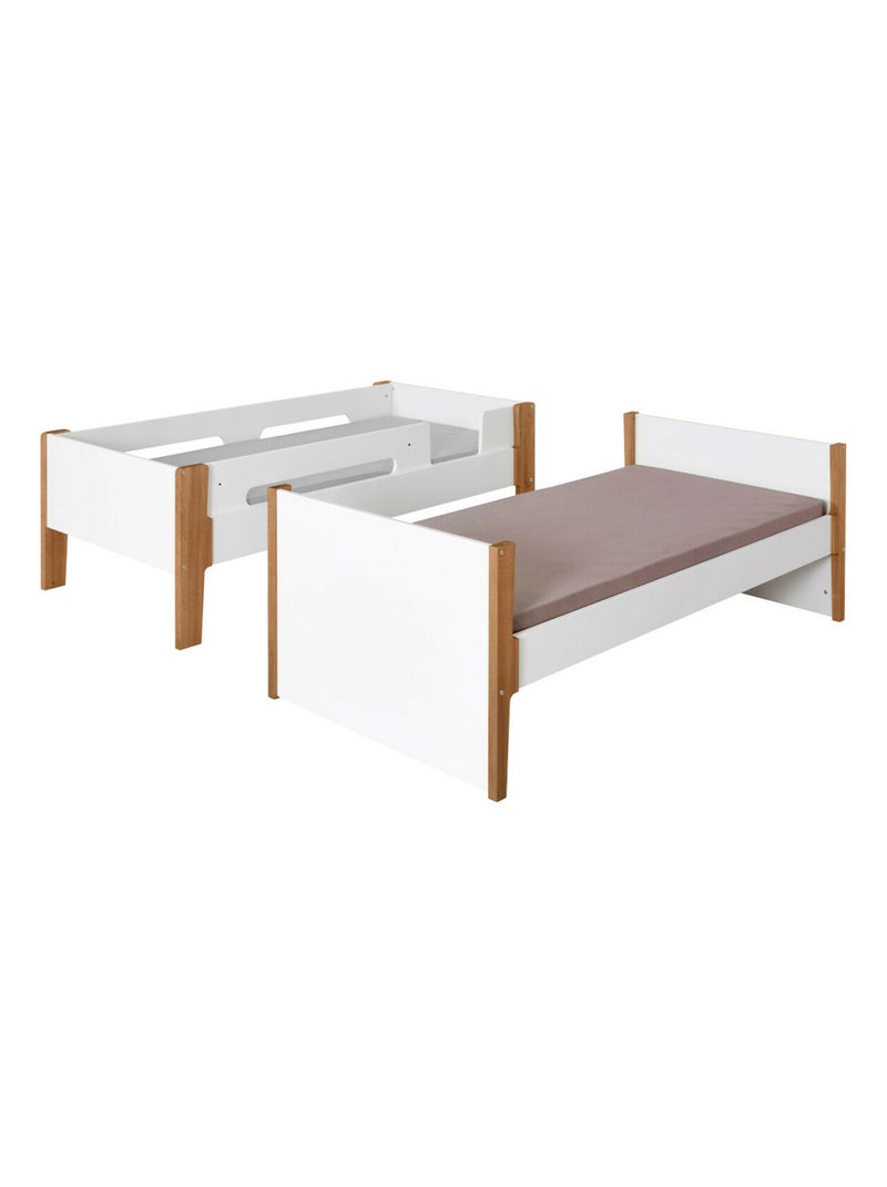Lit superposé modulable Romy - AKITEN RETAIL Blanc Marron - Kiabi
