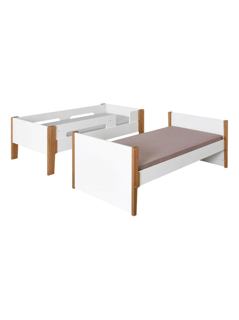 Lit superposé modulable Romy - AKITEN RETAIL Blanc Marron - Kiabi