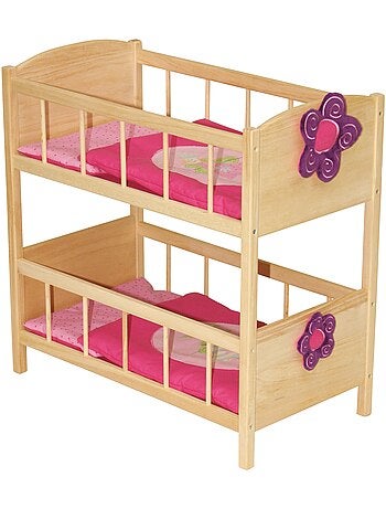 Lit superposé pour poupée jumelle avec literie 'Happy Fee' ROBA