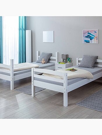 Lit superposé séparable en bois massif