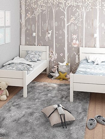 Lit superposé séparable et matelas pin massif ACHILLE