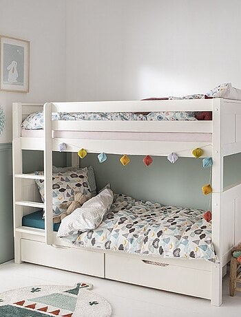 Lit superposé séparable et matelas pin massif ARTHUR