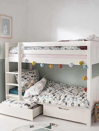 Lit superposé séparable et matelas pin massif ARTHUR