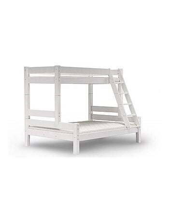 Lit superposé séparable et matelas pin massif LILJA