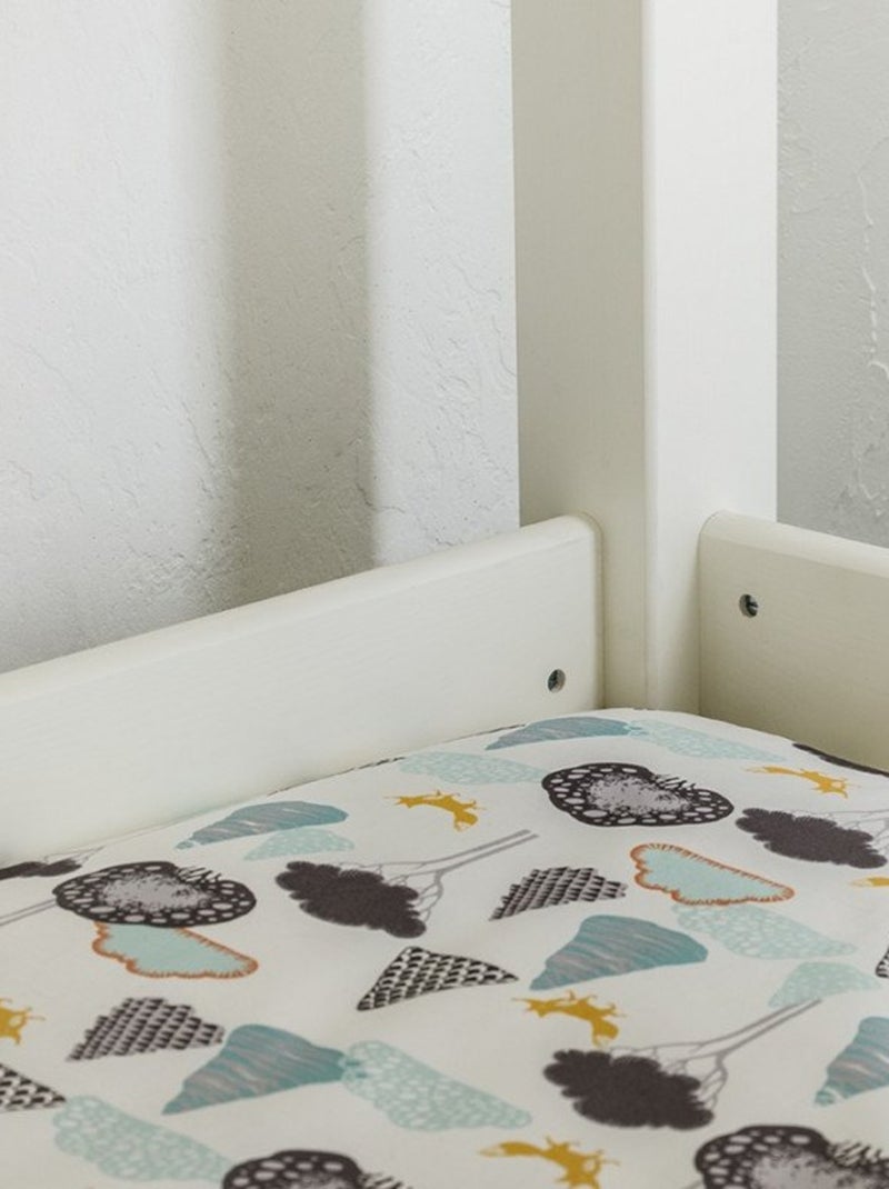 Lit superposé triple pin massif  LILJA Blanc - Kiabi