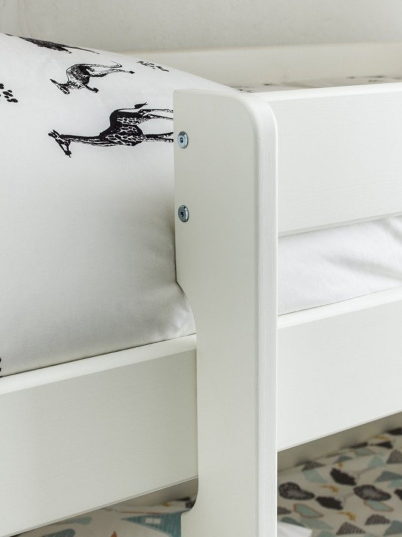 Lit superposé triple pin massif  LILJA Blanc - Kiabi