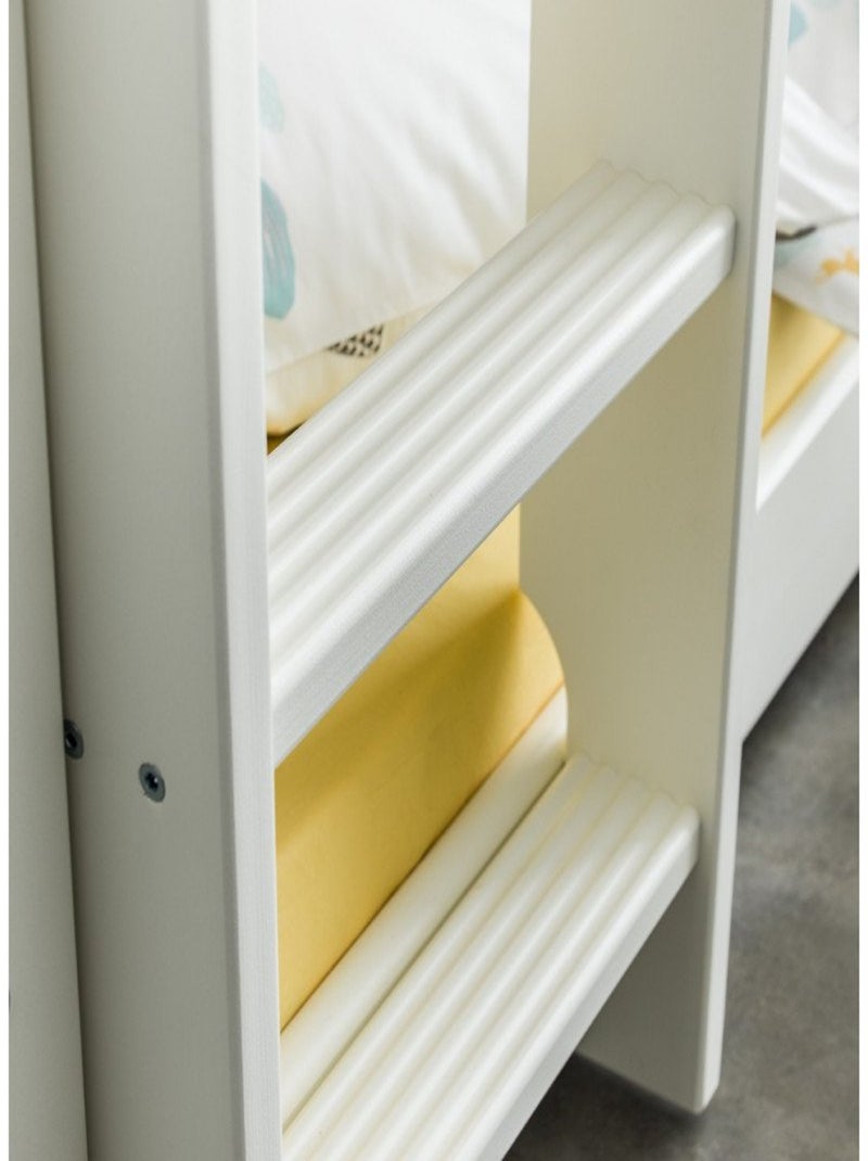Lit superposé triple pin massif  LILJA Blanc - Kiabi
