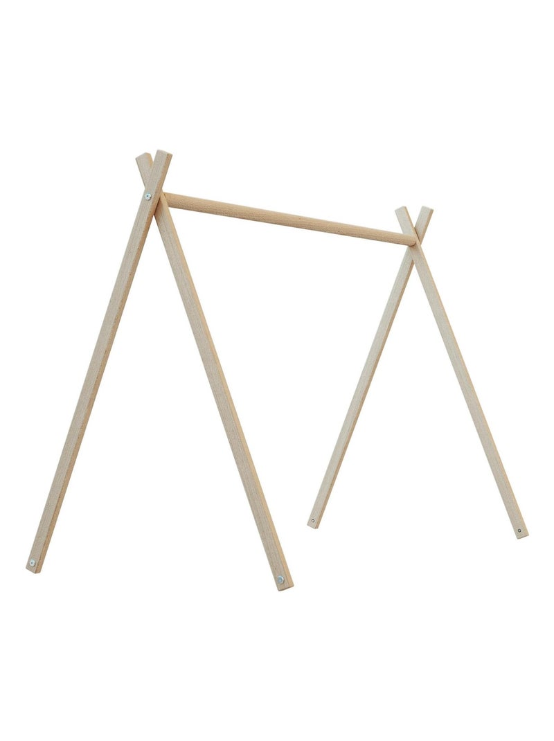 Lit tipi en bois avec toit 60 x 120 cm Marron noisette - Kiabi