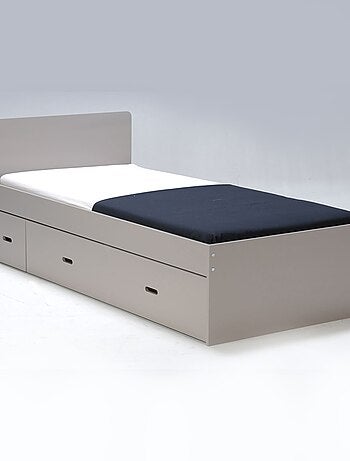 Lit tiroir enfant bois avec chevet