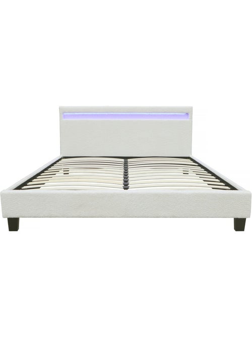 Lit tissu bouclette avec LED - Kiabi Lit tissu bouclette avec LED - Kiabi