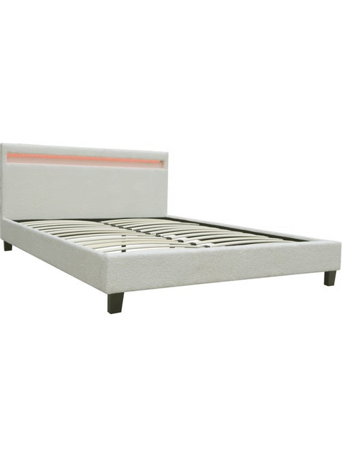 Lit tissu bouclette avec LED - Kiabi Lit tissu bouclette avec LED - Kiabi
