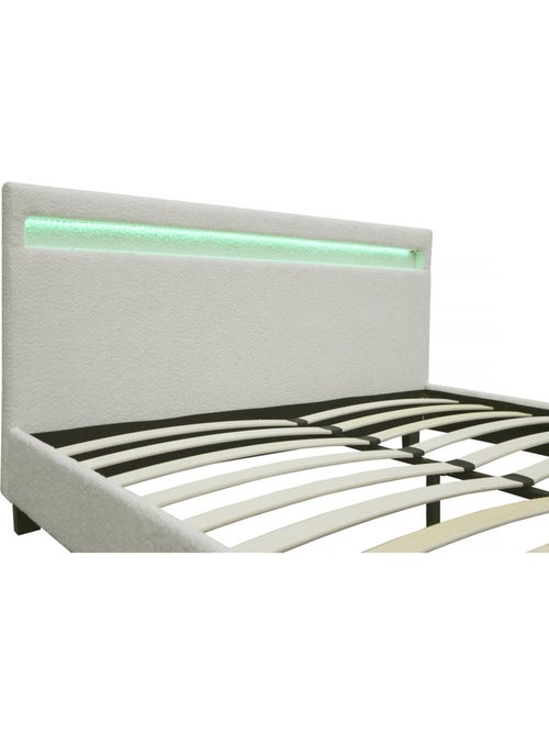 Lit tissu bouclette avec LED - Kiabi Lit tissu bouclette avec LED - Kiabi