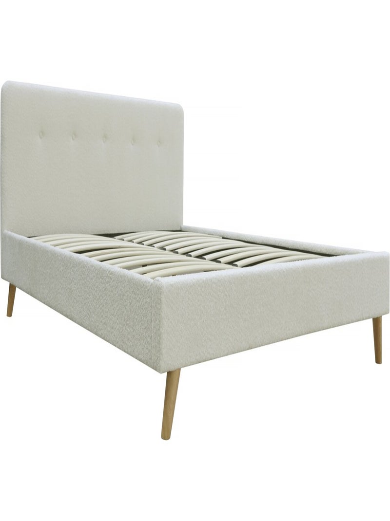 Lit tissu bouclette "Nemo" 140x190 - Crème Crème - Kiabi
