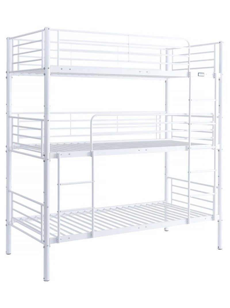 Lit triple superposé metal Blanc - Kiabi
