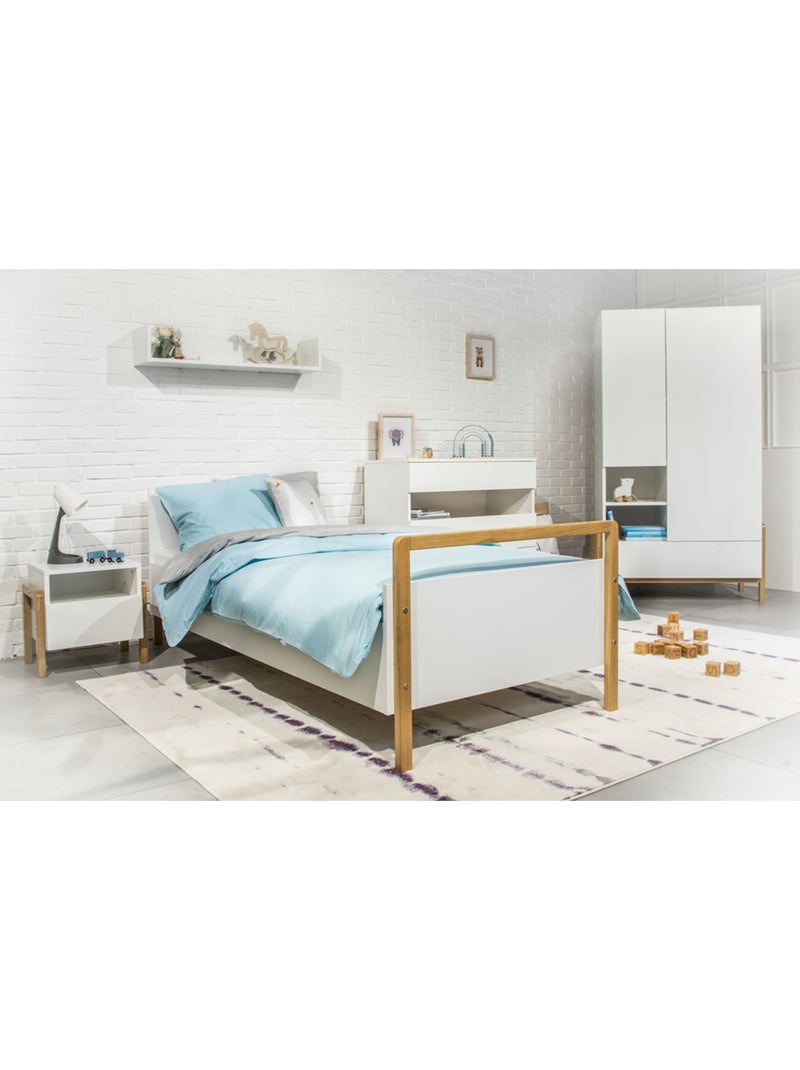 Lit Victor - 180 x 80 cm - Sans Matelas Blanc - Kiabi
