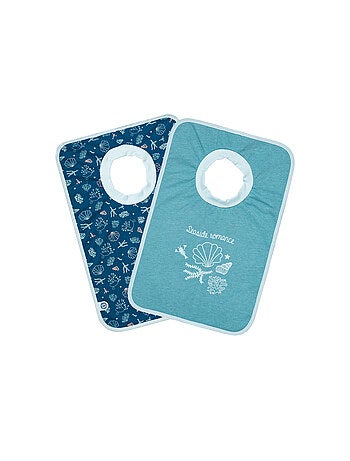 Little Band - 2 bavoirs élastiques 6 mois - Seaside Romance