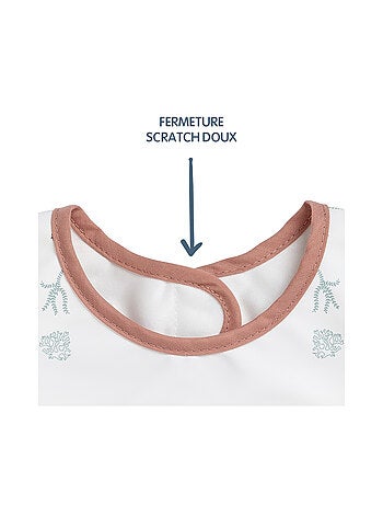 Little Band - Bavoir manche longue 12 mois Seaside Romance