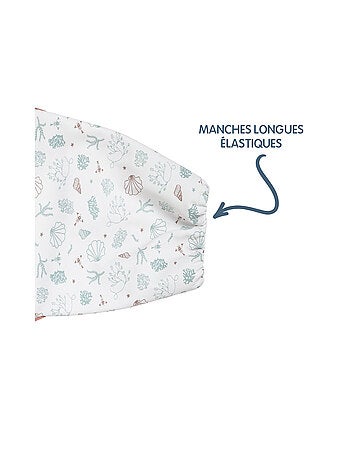 Little Band - Bavoir manche longue 12 mois Seaside Romance