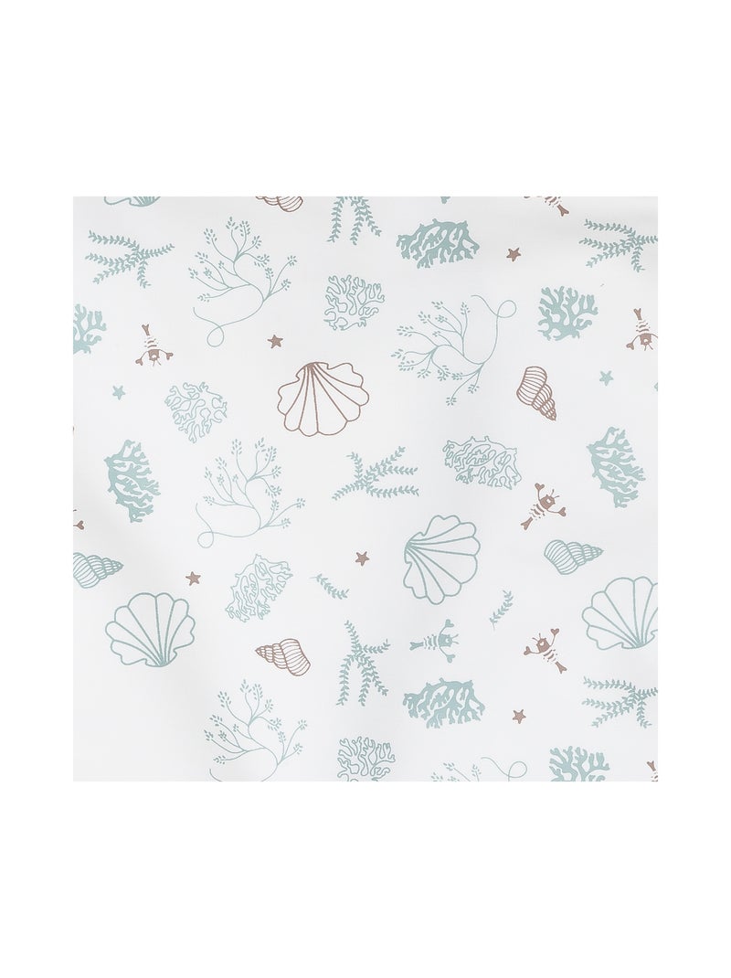 Little Band - Bavoir manche longue 12 mois Seaside Romance Bleu - Kiabi