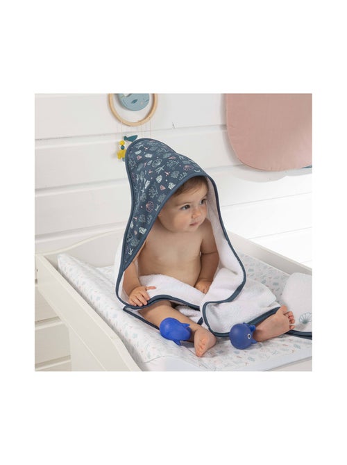 Little Band - Cape de bain bébé Seaside Romance avec gant de toilette - Kiabi
