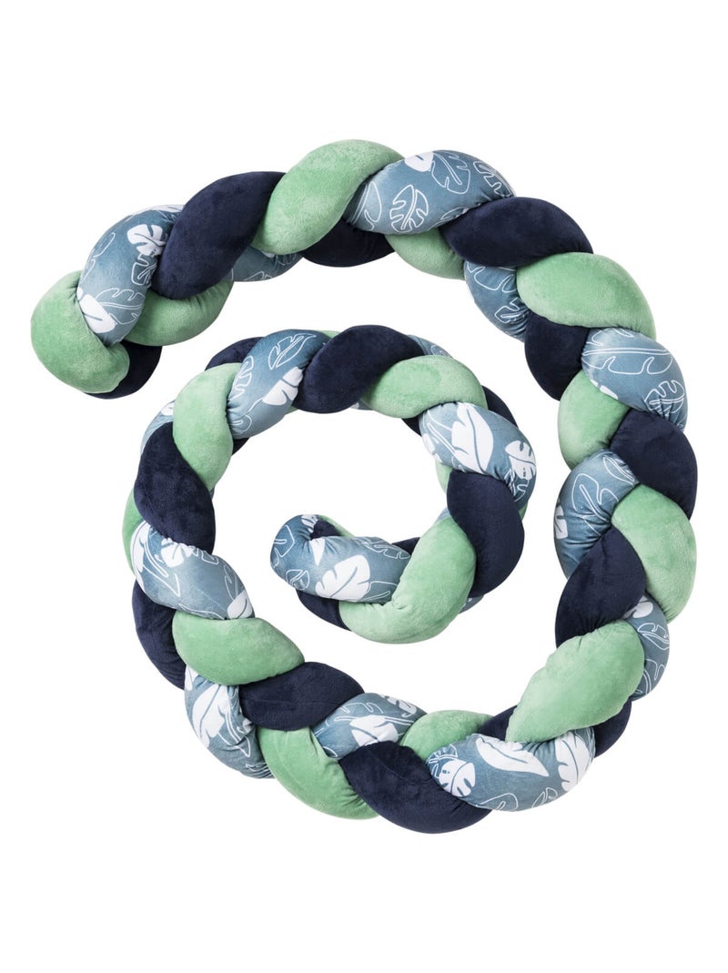 Little Band - Coussin tresse bébé Botanique Bleu - Kiabi