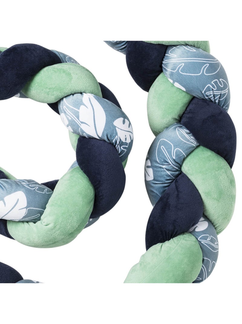 Little Band - Coussin tresse bébé Botanique Bleu - Kiabi