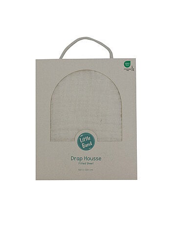 Little Band - Drap housse 60x120 cm Double Gaze de coton