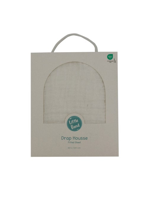 Little Band - Drap housse 60x120 cm Double Gaze de coton - Kiabi
