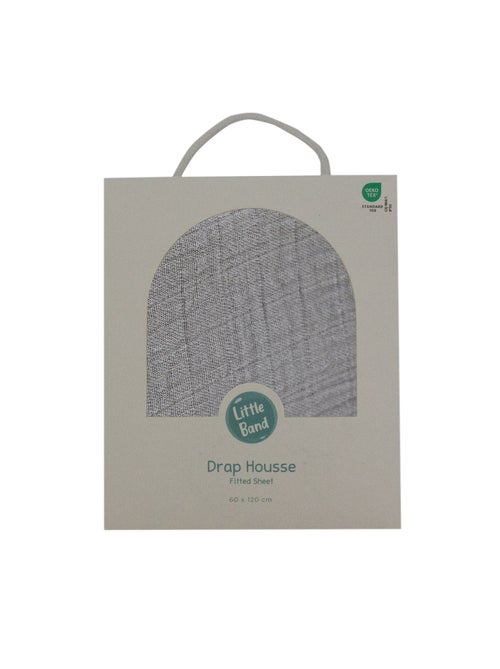 Little Band - Drap housse 60x120 cm Double Gaze de coton - Kiabi