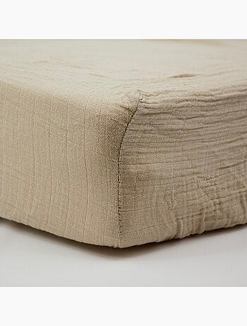 Little Band - Drap housse 60x120 cm Double Gaze de coton