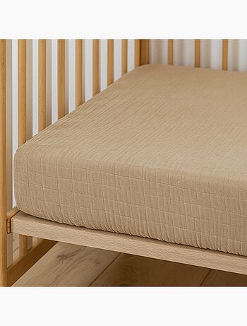 Little Band - Drap housse 60x120 cm Double Gaze de coton