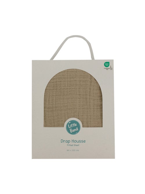 Little Band - Drap housse 60x120 cm Double Gaze de coton - Kiabi